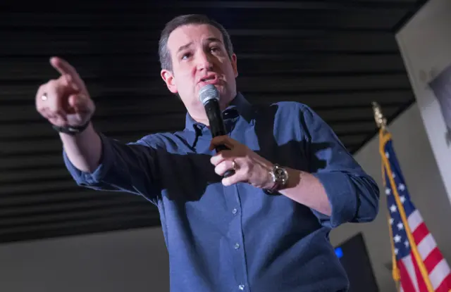 DORCHESTER, SC - JANUARY 13: Republican presidential candidate Sen. Ted Cruz (R-TX) speaks during a campaign rally at The Gatherings on January 13, 2016 in Dorchester, South Carolina. Tomorrow Cruz will join other candidates seeking the Republican nomination for president for a debate at the North Charleston Coliseum and Performing Arts Center