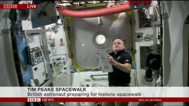 Scott Kelly with checklist