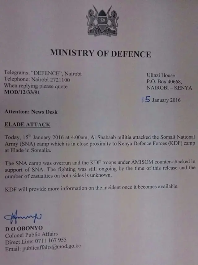 Kenya statement