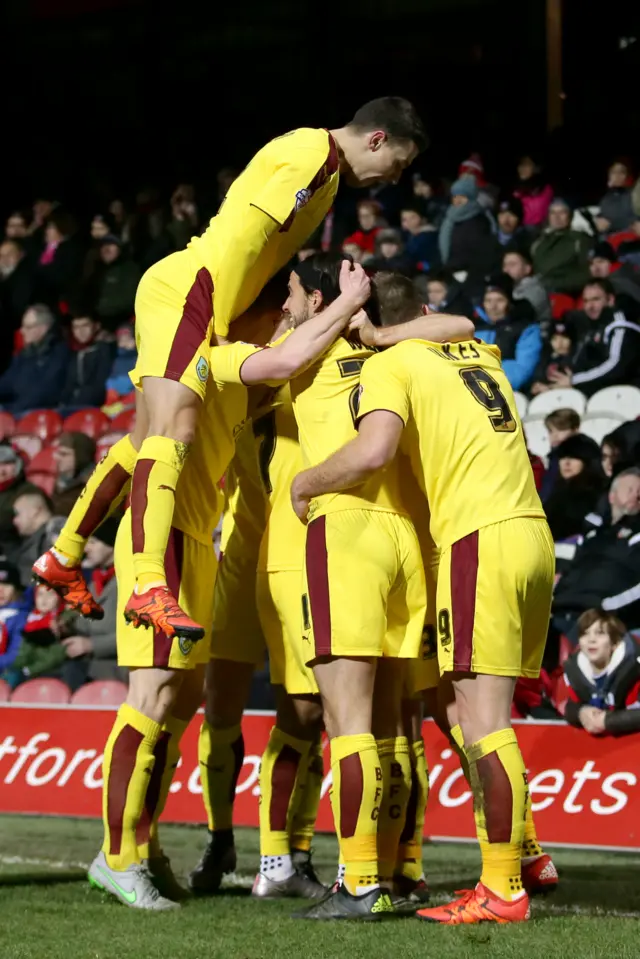 Burnley celebrate