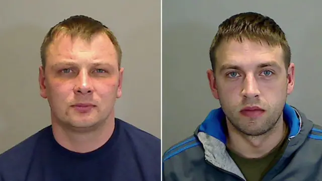 Konstantin Sasmurin, 34, (left) and Linas Ratantas, 31, (right)