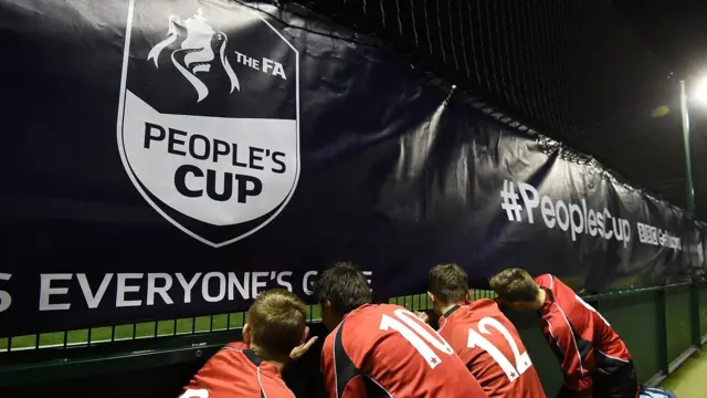 Competitors taking part in the FA People's Cup