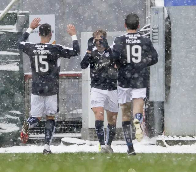 Dundee players celebrated