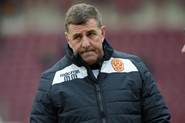 Motherwell manager Mark McGhee