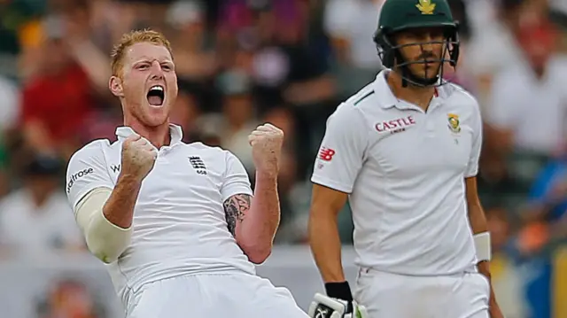 Ben Stokes celebrates