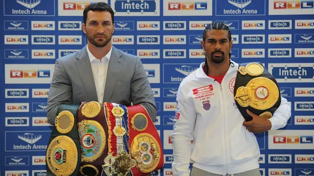 Wladimir Klitschko and David Haye