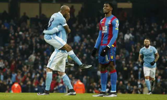 Fabian delph celebrates