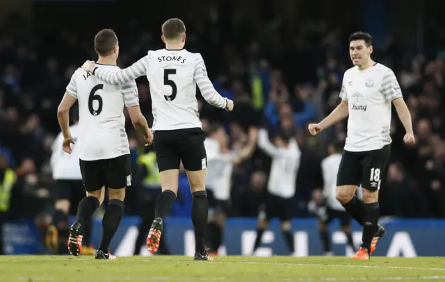 Everton celebrate