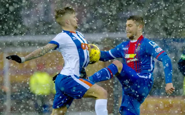 Kilmarnock and Inverness players