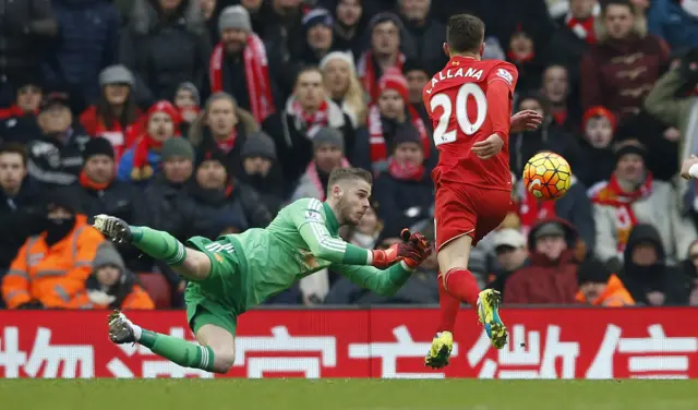 Adam Lallana of Liverpool