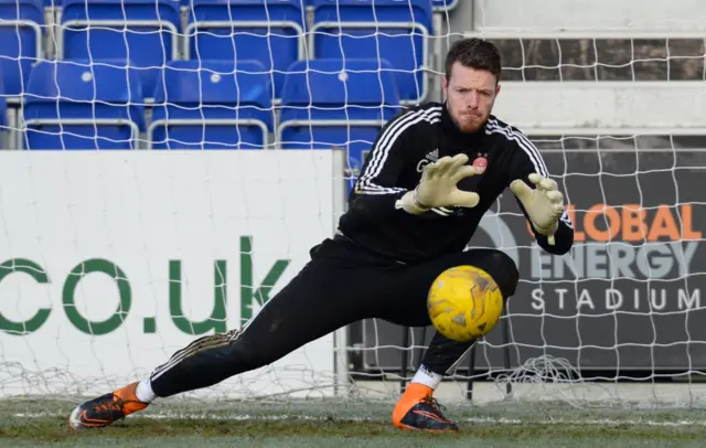 Aberdeen goalkeeper Adam Collin