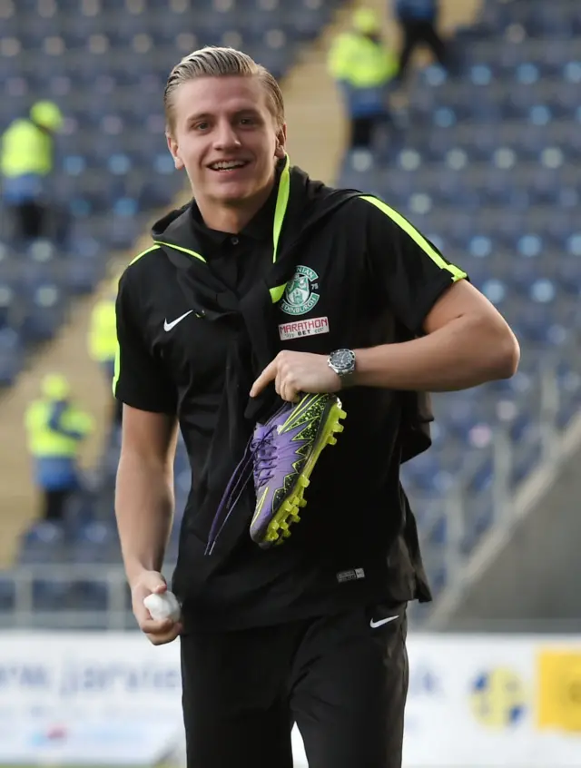 Hibernian forward Jason Cummings