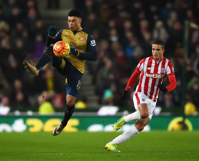 Alex Oxlade-Chamberlain of Arsenal