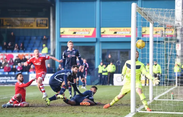 Aberdeen score against Ross County