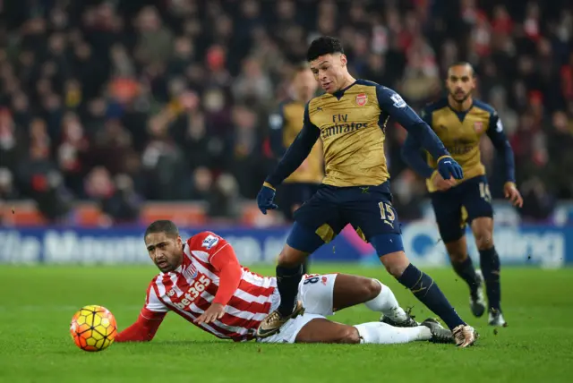 Alex Oxlade-Chamberlain of Arsenal