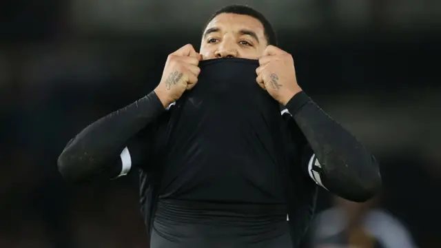 Troy Deeney looks dejected