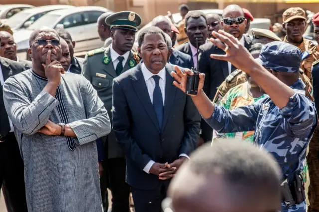 Yayi Boni in Ouagadougou