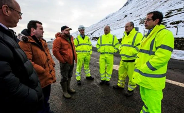 Meeting between officials and local people