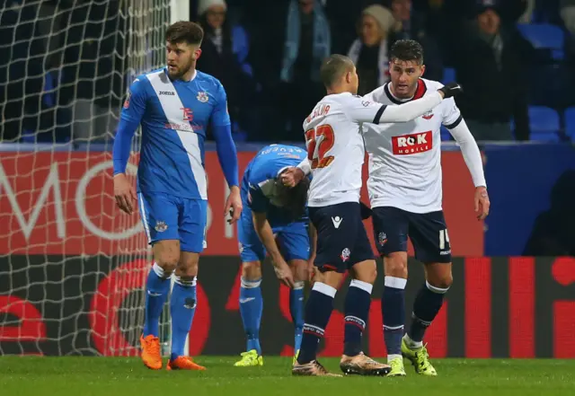 Gary Madine scores for Bolton