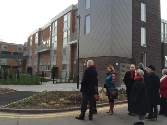 Wayne Hemingway and others at the official launch making phase two of Hillington Square revamp