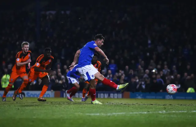 Gary Roberts scores for Portsmouth