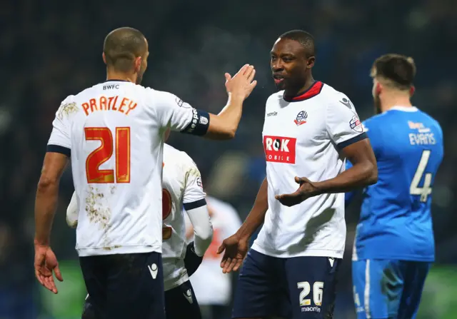 Darren Pratley celebrates