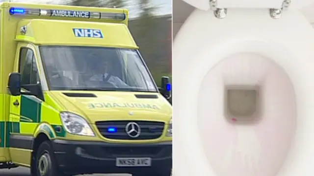 Ambulance toilet