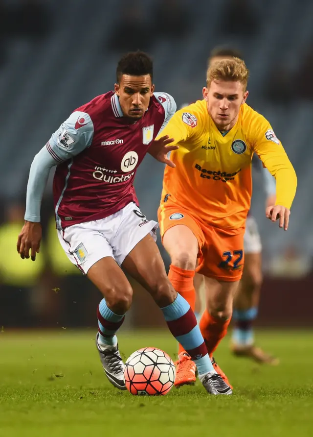 Scott Sinclair in action for Aston Villa