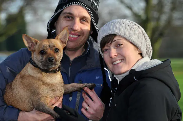 Carl and Kelly Smith with Dottie