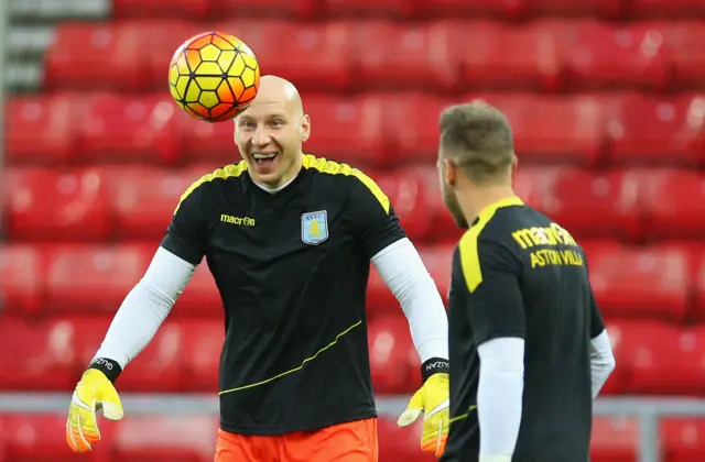 Aston Villa's Brad Guzan