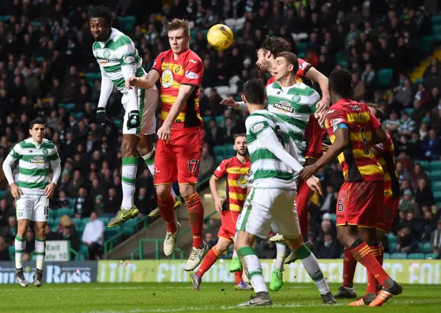 Celtic and Partick Thistle players