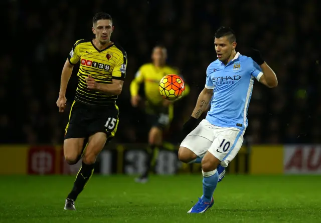 Manchester City's Sergio Aguero