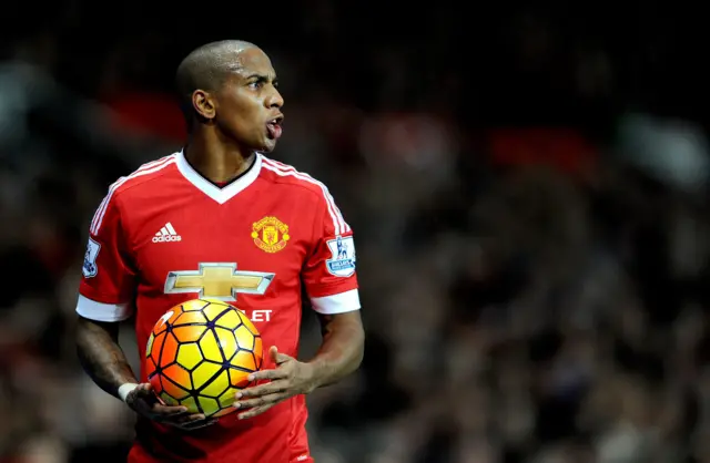 Manchester United's Ashley Young