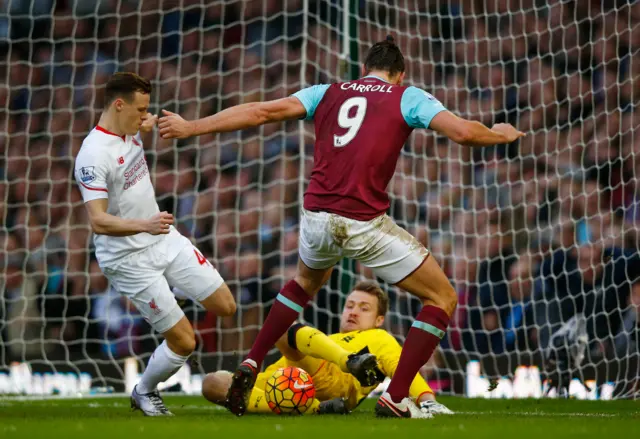 West Ham's Andy Carroll