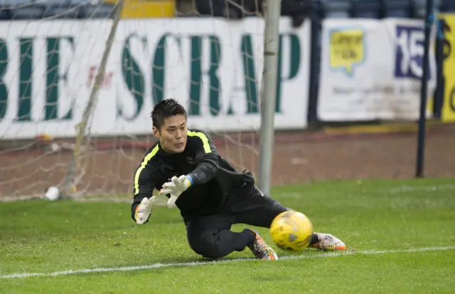 Dundee United goalkeeper Eiji Kawashima