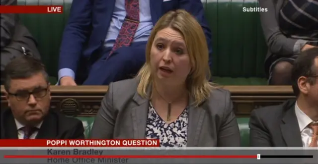 Home Office minister Karen Bradley