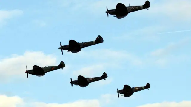 Spitfire flypast