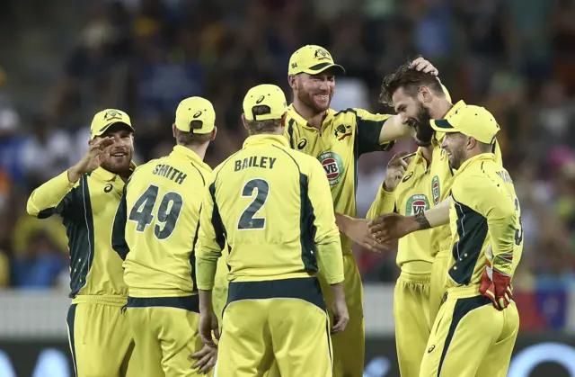 Australia celebrate