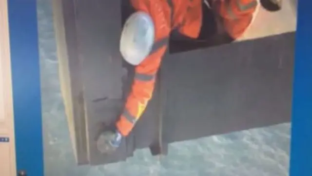 Engineer working on the Forth Road Bridge