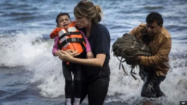 Refugees in the water