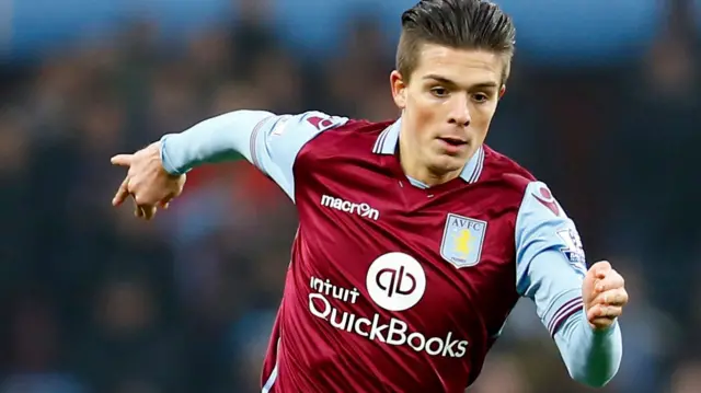 Aston Villa midfielder Jack Grealish