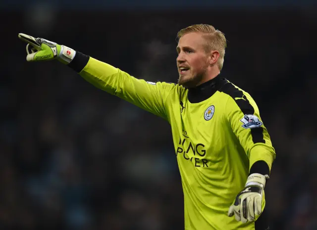 Leicester City goalkeeper Kasper Schmeical