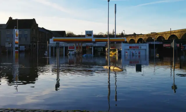 Floods at Kirkstall, Leeds