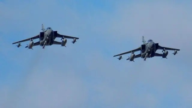 British Tornados after carrying out airstrikes in Syria