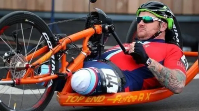 Clive Smith taking part in the Invictus Games