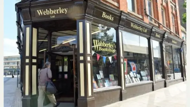 Webberley's Bookshop in Hanley