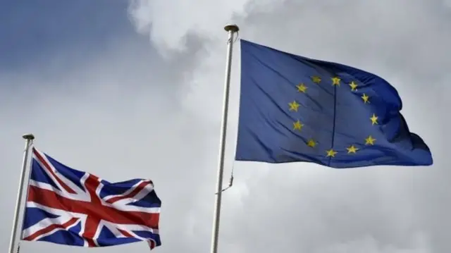 Union and EU flags