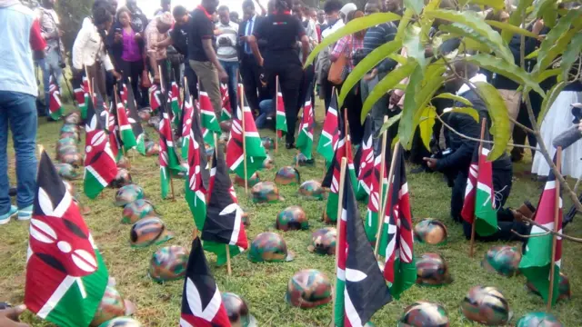 Vigil in Kenya for soldiers