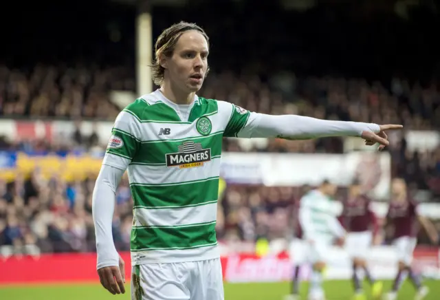 Celtic midfielder Stefan Johansen