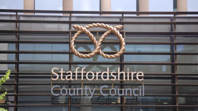 Staffordshire County Council sign